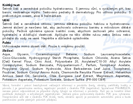 Aveeno baby Daily Care jemná koupel&mycí gel 400ml