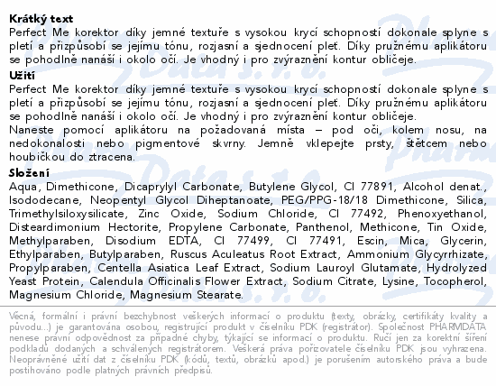 Dermacol Perfect Me korektor 2 6ml