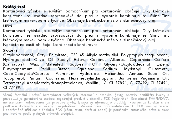 Dermacol Contour Stick Ambre Suede 01 7g