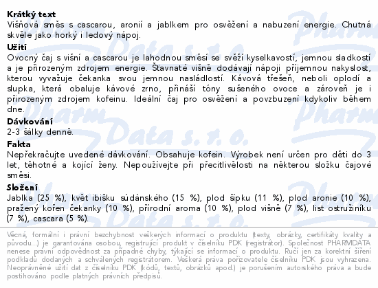 LEROS Čajový dýchánek cascara&višeň 20x2g