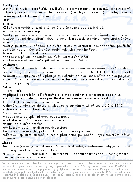 LIVSANE Oční kapky zklidňující 10ml