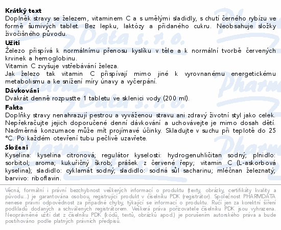 LIVSANE Železo+Vitamin C šumivé tablety 20ks