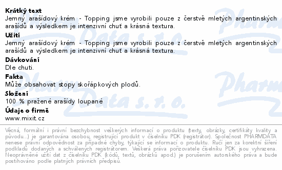 Mixit Peanut butter topping 500g