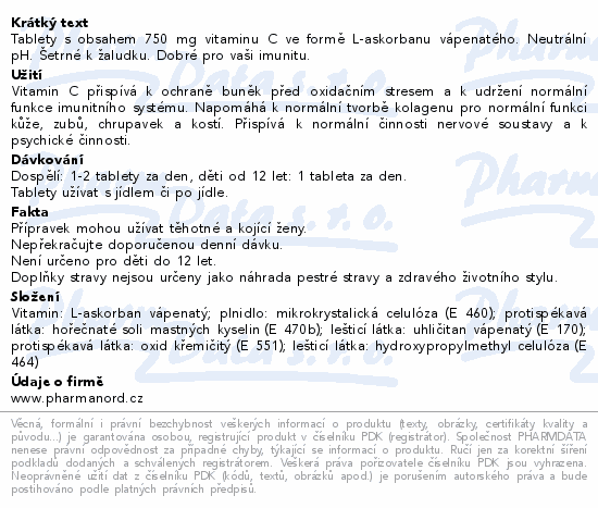 Pharma Nord Bioaktivní Vit.C+Kalc.pH neut.tbl.30