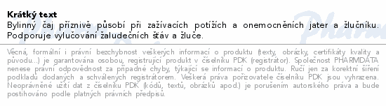 Ungolen Bylinný čaj játra+žlučník 50g Fytopharma