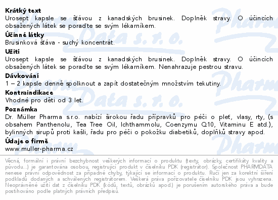 Urosept cps.60 Dr.Müller